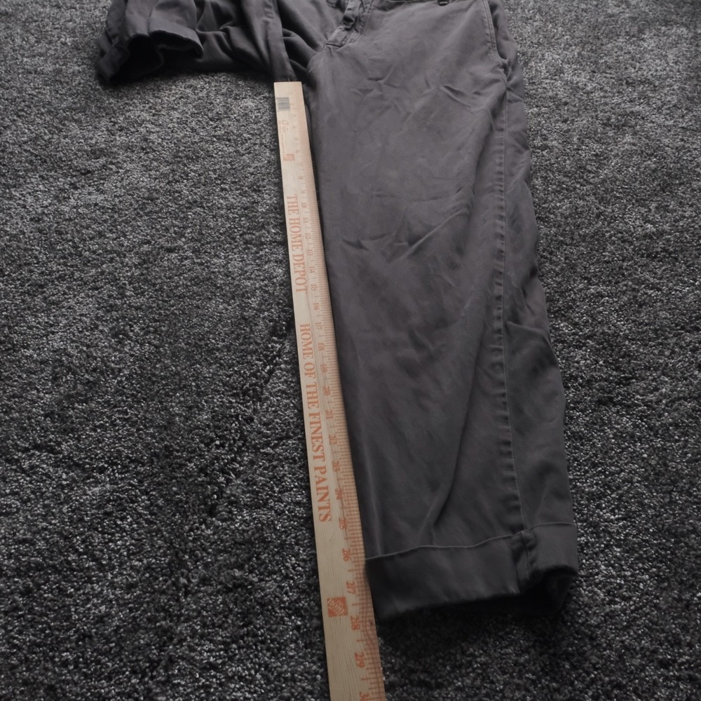 White Sand Chino Pant Men 50 (32x28) Gray Slim Tapered Italian Designer Trousers - Picture 5 of 8